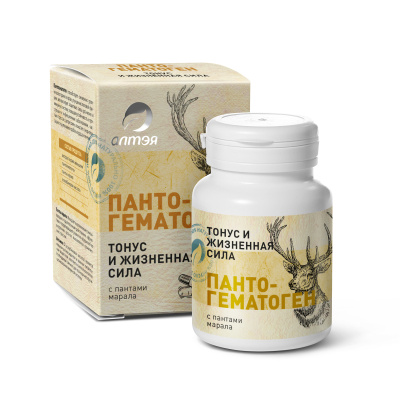 Пантогематоген с пантами марала и витамином С «Тонус и жизненная сила»
