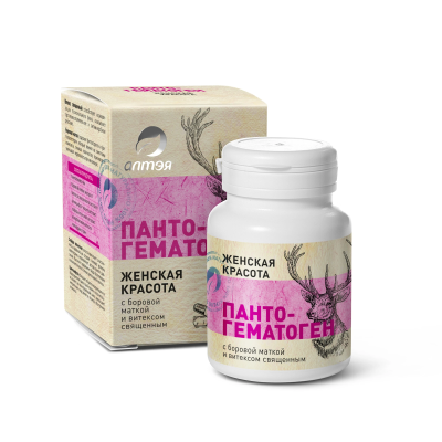 Пантогематоген с боровой маткой и витексом священным "Женская красота"